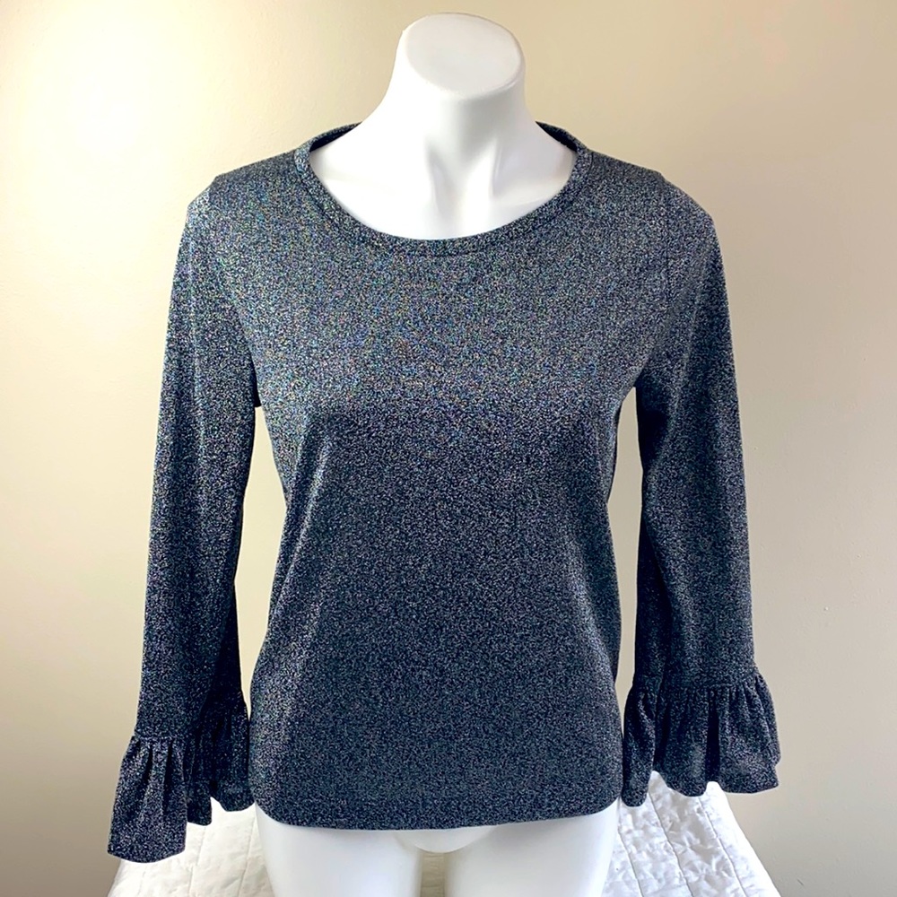 J. Crew Metallic Knit Top